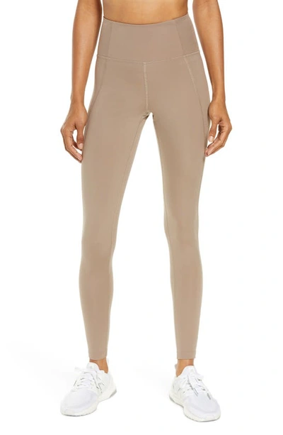 Girlfriend Collective High Waist Full Length Leggings In Limestone
