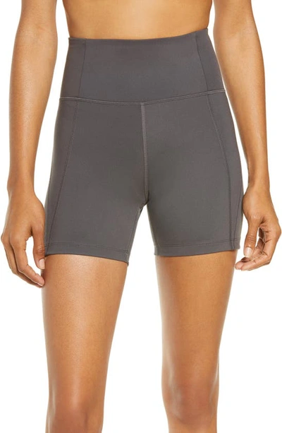 Girlfriend Collective High Waist Running Shorts In Moon