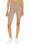 Girlfriend Collective Moon High-waist Biker Shorts In Limestone