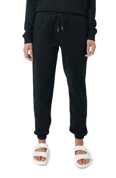 Ninety Percent Drawstring Straight-leg Track Pants In Black