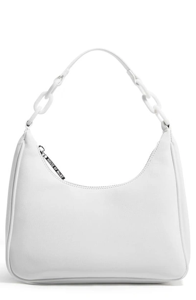 House Of Want Newbie Vegan Leather Shoulder Bag In White