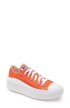 Converse Chuck Taylor(r) All Star(r) Move Low Top Platform Sneaker In Bright Poppy/ Black/ White