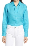 Tommy Bahama Coastalina Button-up Shirt In Clear Ocean