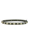 Freida Rothman Fredia Rothman Clover Bangle Bracelet In Gold And Black