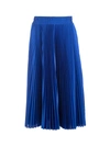 Balenciaga Tracksuit Pleated Mid-length Skirt In Blue