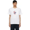 AÏE WHITE PRINTED POCKET T-SHIRT