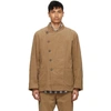 Aïe Khaki Corduroy Double Breasted Jacket In Rk012 Khaki