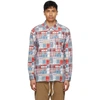 AÏE MULTICOLOR PATCHWORK COACH SHIRT JACKET