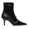 ABRA SSENSE EXCLUSIVE BLACK SPIKE BELT BOOTS