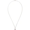 ALAN CROCETTI SILVER MICRO AMETHYST IN HEAT NECKLACE