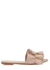 Fabiana Filippi Ruffle Leather Mule Sandals In Beige