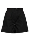 Woolrich Black Poplin Shorts