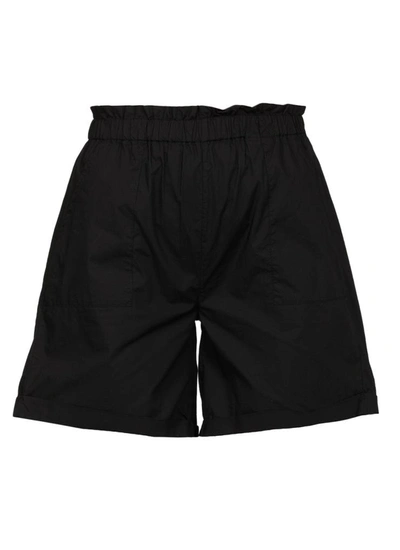 Woolrich Black Poplin Shorts