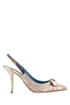 DOLCE & GABBANA DOLCE & GABBANA PATCHWORK SLINGBACK PUMPS