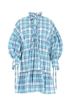 MSGM MSGM CHECKED POPLIN DRESS