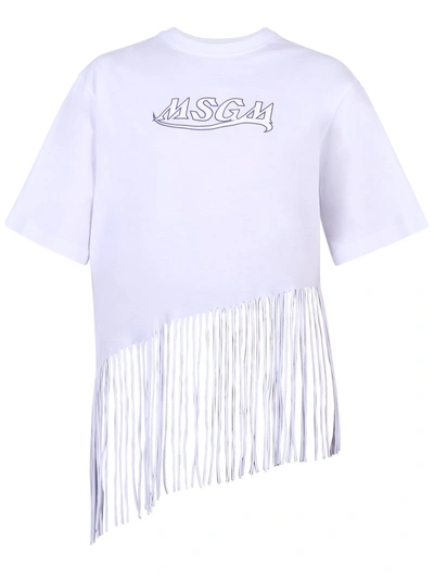 Msgm Branded T-shirt In White