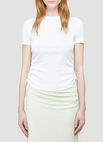 Helmut Lang Cut Out T In White