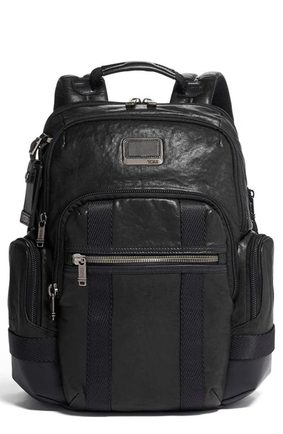 Tumi Alpha Bravo Backpack In Black Leather