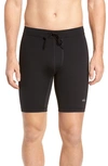 Alo Yoga Warrior Compression Shorts In Jet Black