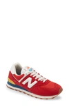 New Balance 574 Classic Sneaker In Team Red/wave