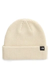 The North Face Fisherman Beanie In Vintage White