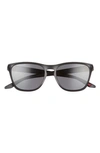 Oakley Manorburn 56mm Square Sunglasses In Matte Black/ Prizm Grey