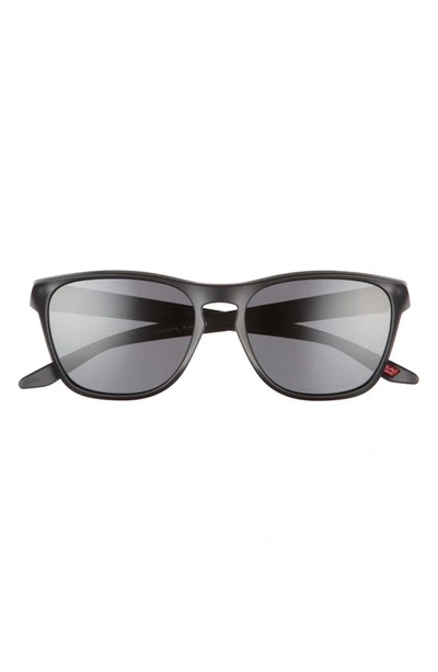Oakley Manorburn 56mm Square Sunglasses In Matte Black/ Prizm Grey