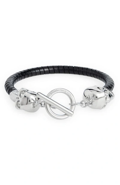 Alexander Mcqueen Skull Bracelet In Schwarz