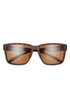 Smith Emerge 60mm Polarized Rectangle Sunglasses In Matte Tortoise/ Brown