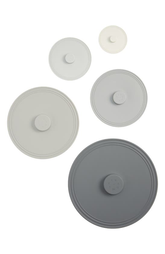 Pack Of 5 Assorted Airtight Silicone Lids