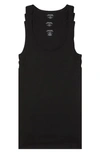 Calvin Klein Men's Big & Tall Cotton Classics Tank 3 Pack In Black