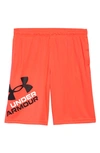 Under Armour Kids' Ua Prototype 2.0 Performance Athletic Shorts In Phoenix Fire