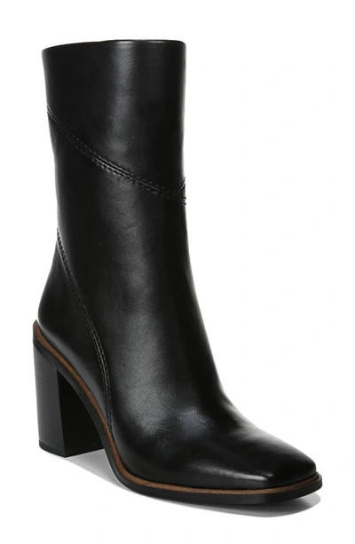 Franco Sarto Stevie Bootie In Black Leather