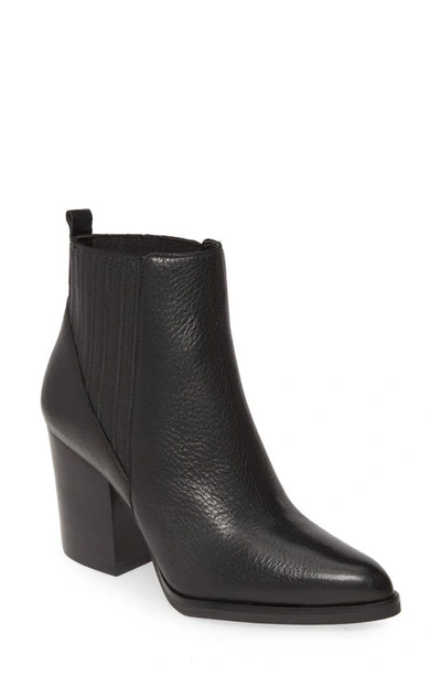 Marc Fisher Ltd Alva Bootie In Black Leather