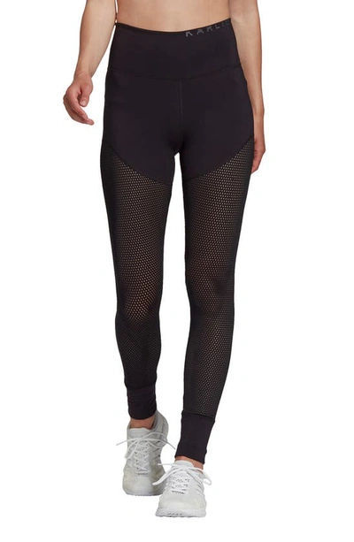 Adidas Originals Karlie Kloss High Waist Mesh Tights In Black