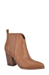 Marc Fisher Ltd Annabel Bootie In Cognac Leather