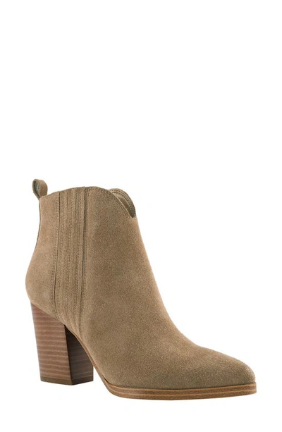 Marc Fisher Ltd Annabel Bootie In Light Cognac Suede