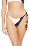 L*space Dani Classic Bikini Bottoms In Black Cream