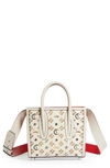 Christian Louboutin Paloma S Mini Embellished Leather Tote In Craie/ Multi