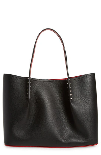 CHRISTIAN LOUBOUTIN LARGE CABAROCK CALFSKIN LEATHER TOTE,3205187