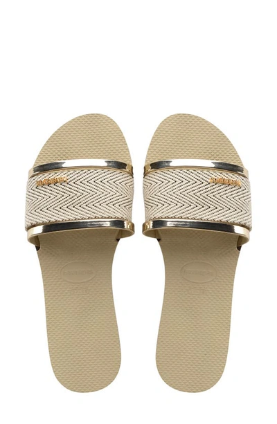 Havaianas You Trancoso Flat Sandals In Sand Grey