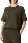 Eileen Fisher Boxy Crewneck T-shirt In Seawd