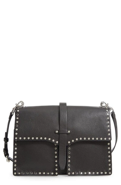Rebecca Minkoff Studded Leather Shoulder Bag In Black