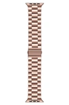 The Posh Tech Rose Apple Watch® Se & Series 7/6/5/4/3/2/1 Bracelet Watchband In Rose Gold