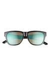 Smith Lowdown 2 Slim 51mm Polarized Sunglasses In Black Jade/ Chromapop Opal