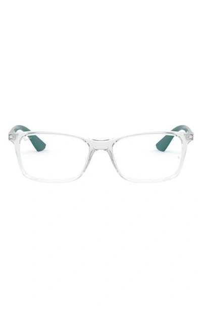 Ray Ban 54mm Optical Glasses In Transp Grn