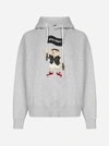 PALM ANGELS PIRATE BEAR COTTON HOODIE