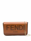 FENDI FENDI WOMEN'S BROWN LEATHER SHOULDER BAG,8BS032AAYZF0QVK UNI