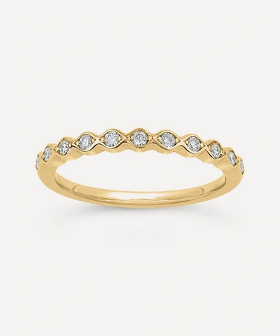 Dinny Hall 14kt Yellow Gold Rosemary Diamond Eternity Ring In White