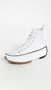 Converse Run Star Hike High-top Sneakers In White/black/gum